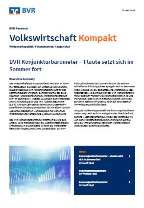 23. Mai 2025: BVR Konjunkturbarometer – Flaute setzt sich im  Sommer fort